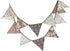 LOVENJOY Brown Floral Collection 100% Cotton Banner for Wedding Baby Shower Party Decoration