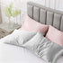 Love's Cabin Satin Pillowcase for Hair and Skin, Light Grey, 20x30 inches, Set of 2