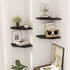 Realgulf 2-Pack Corner Shelves for Bathroom & Kitchen, Space-Saving Floating Corner Wall Shelf with Easy Installation