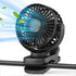 Portable Mini Clip on Fan, 3 Speed Rechargeable USB Desk Fan, Battery Operated Personal Fan, 360° Rotate Adjustable for