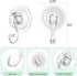 VIS'V Wreath Hanger, Large Suction Cup Wreath Hooks, Heavy Duty, 22 LB Capacity, Clear, 4 Pcs