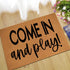 17.5" 29.5" Come in and Play Doormats Mini Playhouse Doormat Faux Coir Fiber Doormats Coir Doormat Welcome Coir Door