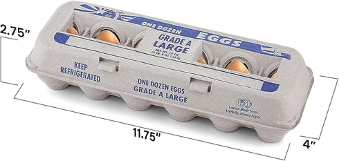 12 (Pack 15) MT Products Printed Empty Egg Cartons Holds Eggs - Cardboard Crate for Eggs of - Made in USA