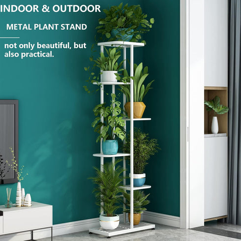 6 7 (6 7 LINZINAR Plant Stand Metal Tier Potted Multiple Flower Pot Holder Shelf Indoor Outdoor Planter Display