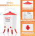 3.6 3 4 ZenxyHoC Gal Chicken Waterer with Anti-Roost Cone, Height Adjustable Locking Legs and Horizontal Nipples