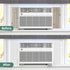 Window Air Conditioner Side Insulated Foam Panel, Two-Piece Panels for Summer/Winter Heat Insulating (WHITE)