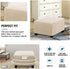 ADPON Square Ottoman Covers Ottoman Slipcovers Folding Storage Stool Protector Elastic Bottom Stretch High Spandex