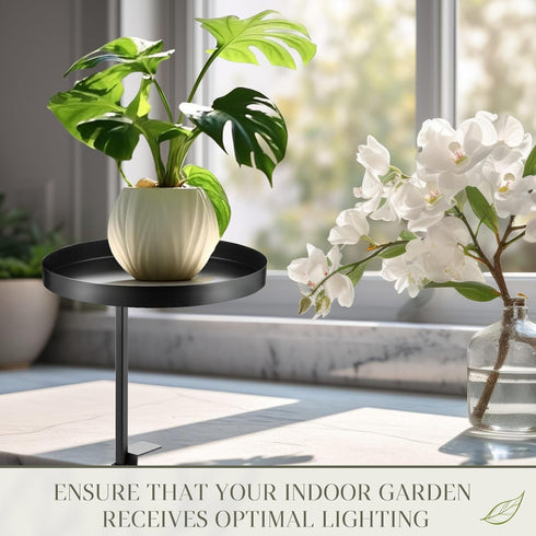 2 5.7''D 12.4''H Teenyyou Pcs Window Sill Plant Shelf x Adjustable Window Shelf Windowsill Clamp Tray for Indoor Plants