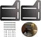 2Pcs Bed Frame Conversion Kit, Heavy Duty Adapter Bracket, Headboard Attachment with Hardware, Full to Queen