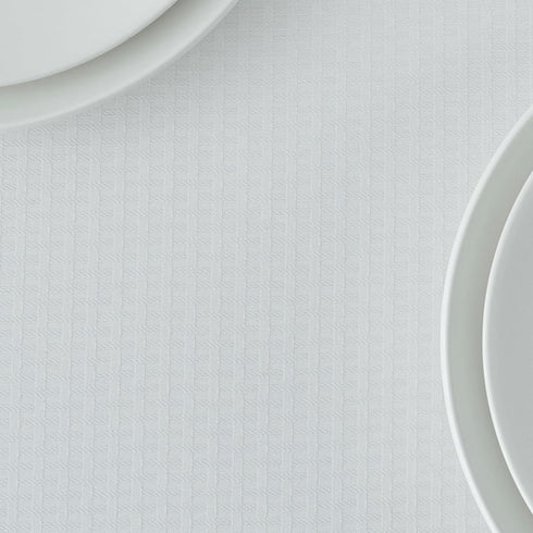 maxmill Rectangle Tablecloth, Weaved Texture Design, Water Resistant, Soft Table Cloth for Dining Room Decoration