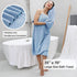 8 Set-2 Sheets,2 Towels,4 Washcloths-600GSM Piece Oversized Blue Bath Towel Extra Large Bath Towel Hand Soft Highly