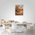 Fall Decor Wall Art, Farmhouse Autumn Pumpkins Canvas Painting Print for Home Decorations (12"x16")