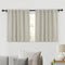 RYB HOME Blackout Curtains for Kitchen, 2 Panels Privacy Thermal Insulating Shades for Bedroom, Cafe, 34x30 Natural
