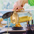 550ml(18.6 Oz) 1PC) TENTA KITCHEN Olive Oil Vinegar Syrups Bottle Dispenser Cruet - Oil Bottle Glass With No Drip