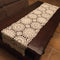 Abreeze Rustic Floral Table Runner, Hand Crochet Table Doily, Beige Cotton Lace Table Decoration 15.7"X59"