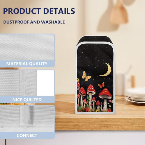 Mushroom Moon Electric Can Opener Dust Cover, Durable Removable and Washable Kitchen Decor
