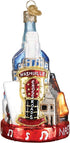 Old World Christmas Cities, Places and Landmarks Glass Blown Ornaments for Christmas Tree, Nashville