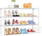 34" Widening Design Shoe Rack for Closet 16 Pairs Small Spaces Non-Woven