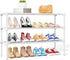 34" Widening Design Shoe Rack for Closet 16 Pairs Small Spaces Non-Woven