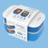 Bentgo Classic Adult Bento Box, Stackable 3-Compartment Lunch Box, BPA-Free, Ideal for Meal Prep, Blue