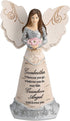 Pavilion Gift Company Elements Grandmother Guardian Angel Figurine, 6 Inch, Solid Pink