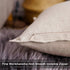 Jeanerlor Set of 2 Decorative Cotton Linen Couch 26"x26" Throw Pillow Case, Durable Classy Cushion Cover for