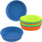 Webake 8 Pack Silicone Tart and Pie Molds, 5 Inches Round Individual Small Fluted Cake Pans for Baking