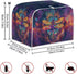 Gold Dragonfly Boho Purple Galaxy Print Toaster Oven Cover, Small Appliance Dust Cover Organizer