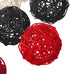 Yaomiao 15 Pieces Wicker Rattan Balls, Decorative Orbs for Craft, Party, Wedding Table Decoration