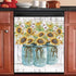 Farm Sunflower Dishwasher Cover Magnet Sticker, Vase Sunflowers Fridge Decal, Farm Style Vinyl Home Appliance Cover