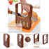 Kitchen Toast Slicer, Folding Bread Cutter Sandwich Maker with 4 Thickness for Homemade Bread