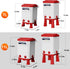 Ganggend 2 4 Heated Chicken Waterer, Gallon Thermostatic Poultry Drinker with Nipples, Outdoor Winter Water Heater