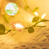 2 Packs 48 Vigdur Vine Lights - Tiny Leaf Ivy String Lights with Cherry Blossom Lights Battery Powered Waterproof Fairy