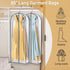 MISSLO 65" Clear Garment Bags for Hanging Clothes 4" Gusseted Dress Bags for Gowns Long Dress Cover for Closet Storage Dress Protector Bag, 2 Packs by MISSLO