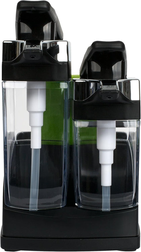Set Casabella Duo Soap Dispenser with Sponge Holder - Black & Chrome