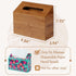 Gobam Carbonized Bamboo Hand Towels Box Cover, Compatible with Kleenex Hand Towels, Wall Mountable Paper Towel Holder