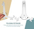 15 Pcs 7 Inch Clear Plastic Easels, Stand/Plate Holders for Pictures, Artworks, Posters, Small Boards