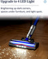 Vacuum Attachments for Dyson V6 Cleaners, Brush Motorhead with LED Lights, V Shape Bristle Roller Replacement Parts