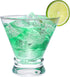 Set 4 8-Ounce Cinched Stemless Clear4Pcs) of Martini Glasses - Design Cocktail Glasses with Heavy Base, Construction