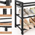 18.5''- 47'' Closet, 3 18 Expandable Shoe Rack - Adjustable Shoe Rack for Tier Long Shoe Shelf Storage for Pairs Shoe