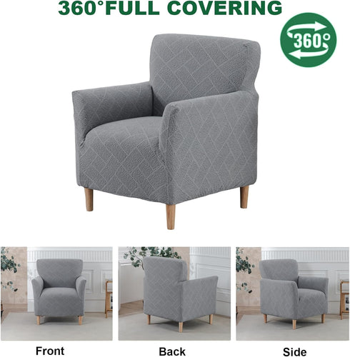 1 1PC) Armchair Covers Piece Stretch Chair Covers with Arms Accent Banquet Chair Cover Jacquard Chair Slipcovers