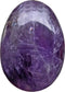 Polished Stone Egg for Easter Day, Palm/Pocket Worry Energy Healing Crystal Display Sphere, Amethyst 1.8" x 1.3"