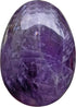 Polished Stone Egg for Easter Day, Palm/Pocket Worry Energy Healing Crystal Display Sphere, Amethyst 1.8" x 1.3"