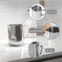 Milk Frothing Pitcher Jug Coffee Spoons Frother Steamer Cup Foam Making-Suitable for Espresso- Hot Chocolate-Stainless Steel 350ml(12oz) - Coffee Machines by Empstorm