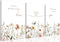 JBZDD 3Pcs Wildflower Nursery Canvas Wall Art Flower Botanical Sentence Poster Painting Picture