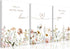 JBZDD 3Pcs Wildflower Nursery Canvas Wall Art Flower Botanical Sentence Poster Painting Picture