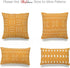 Hofdeco African Mudcloth Pillow Cover ONLY, Mustard Yellow X Stripes, 18"x18"