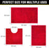 Bathroom Rugs Chenille 3-Piece Set, Extra Soft Absorbent Shag Mats, Machine Wash, Non-Slip Underside, Plush Carpet