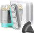 Mini Loaf Baking Pans with Lids and Spoons, 50 Pack, 6.8oz Aluminum Foil Baking Tins for Cupcakes and Ramekins