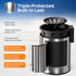 Set: 2 Pack HAMITOR Toilet Brush and Holder Stainless Steel Rustproof Kits with Deep Cleaning Bristles - Hidden Toilet
